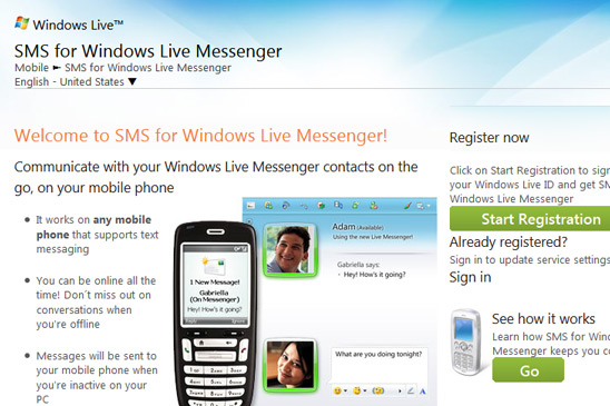 WAU SMS messenger